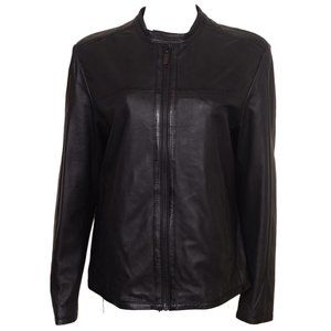 Women's Leather Oversized Jacket